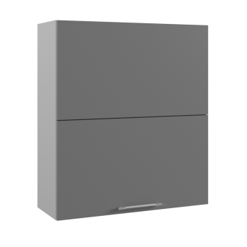 Арка ВПГПМ 800 шкаф верхний с подъемным механизмом высокий (Штукатурка белая/корпус Серый) в Бердске - berdsk.mebel54.com | фото