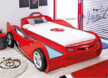 CARBED Кровать-машина Coupe с выдвижной кроватью Red 20.03.1306.00 в Бердске - berdsk.mebel54.com | фото