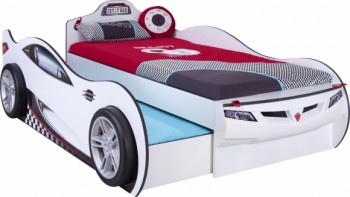 CARBED Кровать-машина Coupe с выдвижной кроватью White 20.03.1310.00 в Бердске - berdsk.mebel54.com | фото