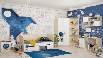 Детская комната Санни (Белый/корпус Клен) в Бердске - berdsk.mebel54.com | фото