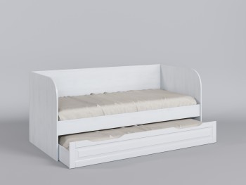 Диван-кровать Классика (Белый/корпус Выбеленное дерево) в Бердске - berdsk.mebel54.com | фото