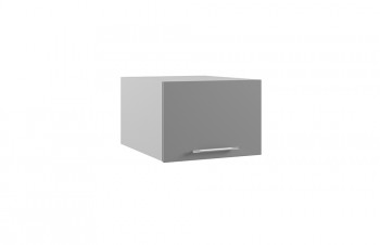 Гарда ГПГ 500 шкаф верхний горизонтальный глубокий (Белый Эмалит/корпус Серый) в Бердске - berdsk.mebel54.com | фото