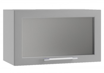 Гарда ПГС 600 шкаф верхний горизонтальный со стеклом Белый в Бердске - berdsk.mebel54.com | фото