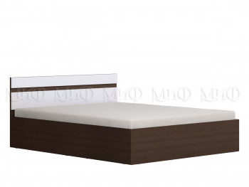 Ким кровать 1,4 (Венге/белый глянец) в Бердске - berdsk.mebel54.com | фото