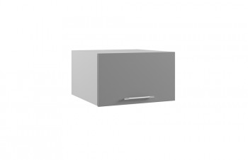 Корато ГПГФ 600 шкаф верхний горизонтальный с фрезеровкой (Кварц черный/корпус Серый) в Бердске - berdsk.mebel54.com | фото