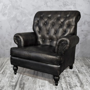 Кресло кожаное Лофт Аристократ в Бердске - berdsk.mebel54.com | фото