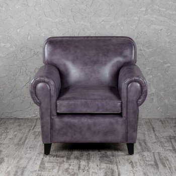 Кресло кожаное Элегант (Фиолетовый) в Бердске - berdsk.mebel54.com | фото