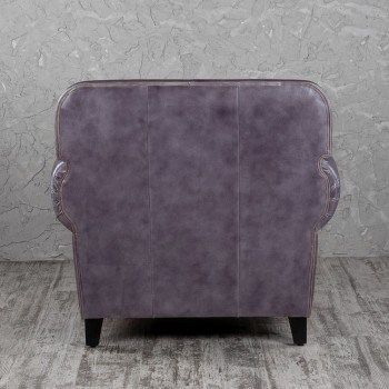 Кресло кожаное Элегант (Фиолетовый) в Бердске - berdsk.mebel54.com | фото