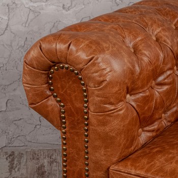 Кресло кожаное Лофт Честер (кожа буйвола) в Бердске - berdsk.mebel54.com | фото