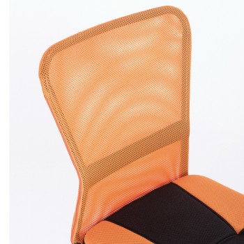 Кресло компактное BRABIX Smart MG-313 (черный, оранжевый) в Бердске - berdsk.mebel54.com | фото