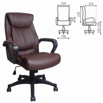 Кресло офисное BRABIX Enter EX-511 (коричневый) в Бердске - berdsk.mebel54.com | фото