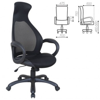 Кресло офисное BRABIX Genesis EX-517 (черное) в Бердске - berdsk.mebel54.com | фото