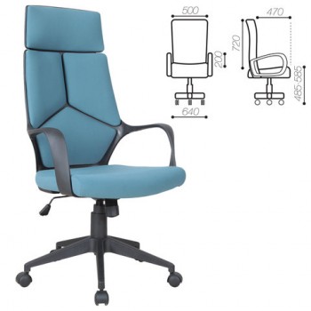 Кресло офисное BRABIX Prime EX-515 (голубая ткань) в Бердске - berdsk.mebel54.com | фото