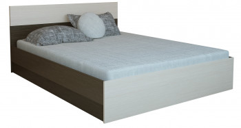 Кровать 0,8м Юнона с настилом (Венге / Дуб) в Бердске - berdsk.mebel54.com | фото