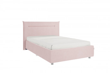 Кровать 1,2 Альба с основанием (Нежно-розовый велюр) в Бердске - berdsk.mebel54.com | фото