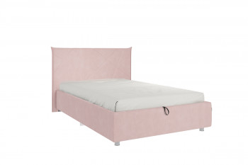 Кровать 1,2 Квест (Нежно-розовый велюр/под-мех) в Бердске - berdsk.mebel54.com | фото