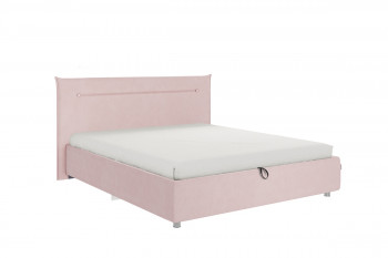Кровать 1,6 Альба (Нежно-розовый велюр/под-мех) в Бердске - berdsk.mebel54.com | фото