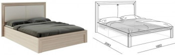 Кровать 1,6 Глэдис (М32) с подъемным механизмом Распродажа в Бердске - berdsk.mebel54.com | фото