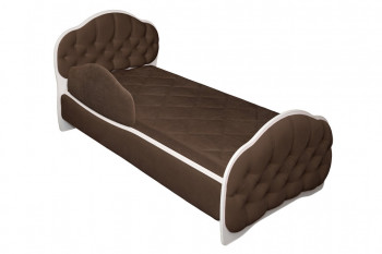 Кровать 170 Гармония 08 Шоколад (мягкий бортик) в Бердске - berdsk.mebel54.com | фото