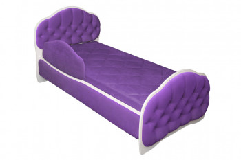Кровать 170 Гармония 32 Фиолетовый (мягкий бортик) в Бердске - berdsk.mebel54.com | фото