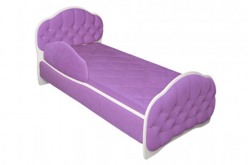 Кровать 170 Гармония 67 Светло-фиолетовый (мягкий бортик) в Бердске - berdsk.mebel54.com | фото