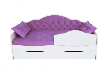 Кровать 170 серии Иллюзия Лайт 1 ящик 32 Фиолетовый (подушки) в Бердске - berdsk.mebel54.com | фото
