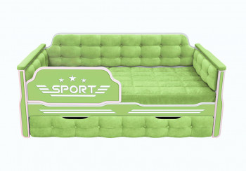 Кровать 170 серии Спорт 1 ящик 81 Фисташка (мягкие боковые накладки) в Бердске - berdsk.mebel54.com | фото