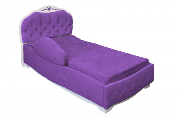 Кровать 190 Гармония Lux 32 Фиолетовый (мягкий бортик) в Бердске - berdsk.mebel54.com | фото