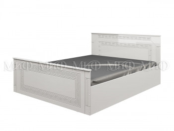 Кровать Афина-1 1,4 м (Белый/Белый глянец) в Бердске - berdsk.mebel54.com | фото