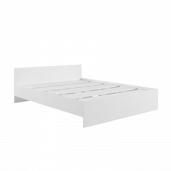 Кровать без ящ. М1400 Мадера Белый в Бердске - berdsk.mebel54.com | фото