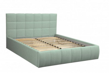 Кровать "Диана" ш. 1400 (Н=1010мм) (жаккард аква) в Бердске - berdsk.mebel54.com | фото
