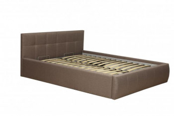 Кровать "Диана" ш. 1400 (Н=1010мм) (жаккард шоколад) в Бердске - berdsk.mebel54.com | фото