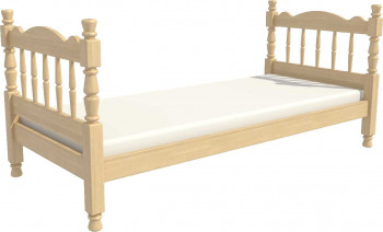 Кровать одинарная Аленка из массива сосны 800*1890 Сосна в Бердске - berdsk.mebel54.com | фото