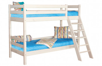 Кровать Соня вариант 10 двухъярусная с наклонной лестницей Лаванда в Бердске - berdsk.mebel54.com | фото