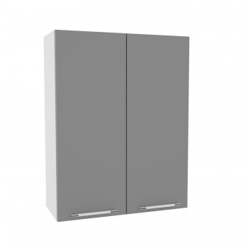 Лофт ВП 700 шкаф верхний высокий (Штукатурка белая/корпус Серый) в Бердске - berdsk.mebel54.com | фото