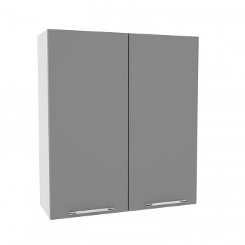 Лофт ВП 800 шкаф верхний высокий (Штукатурка белая/корпус Серый) в Бердске - berdsk.mebel54.com | фото