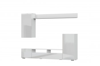 Мебель для гостиной МГС 4 (Белый/Белый глянец) в Бердске - berdsk.mebel54.com | фото