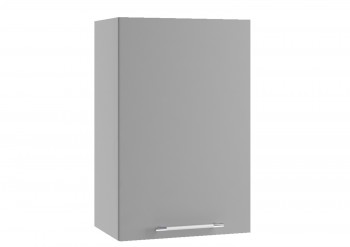 Монца П 450 шкаф верхний (Белый софт/корпус Серый) в Бердске - berdsk.mebel54.com | фото