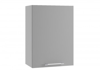 Монца П 500 шкаф верхний (Белый софт/корпус Серый) в Бердске - berdsk.mebel54.com | фото