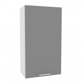 Монца ВП 601 шкаф верхний высокий (Белый софт/корпус Серый) в Бердске - berdsk.mebel54.com | фото