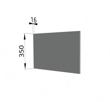 Панель торцевая (для шкафа горизонтального глубокого) ГПГ Гарда, Империя, Ройс (Серый Эмалит) в Бердске - berdsk.mebel54.com | фото