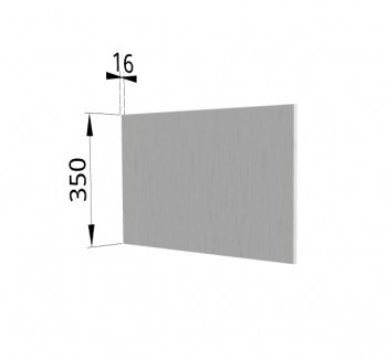 Панель торцевая (для шкафа горизонтального глубокого) ГПГ Капля (Белый) в Бердске - berdsk.mebel54.com | фото