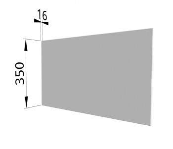 Панель торцевая (для шкафа горизонтального глубокого) ГПГ Ройс (Белый софт) в Бердске - berdsk.mebel54.com | фото