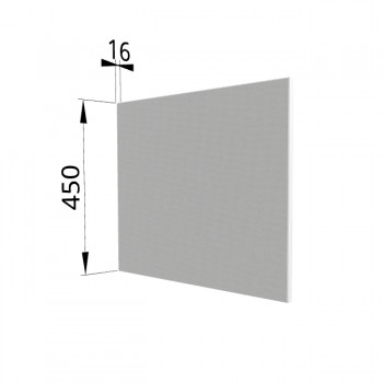 Панель торцевая (для шкафа горизонтального глубокого высокого) ГВПГ Квадро (Белая кожа) в Бердске - berdsk.mebel54.com | фото
