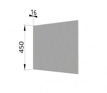 Панель торцевая (для шкафа горизонтального глубокого высокого) ГВПГ Монца, Ройс (Кварц черный) в Бердске - berdsk.mebel54.com | фото