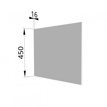 Панель торцевая (для шкафа горизонтального глубокого высокого) ГВПГ Ройс (Белый софт) в Бердске - berdsk.mebel54.com | фото