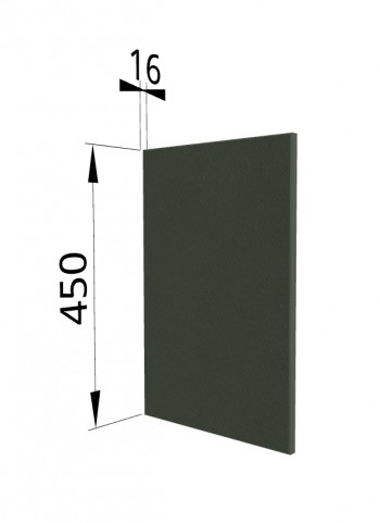 Панель торцевая (для шкафа горизонтального высокого) ВПГ Квадро (Оливково-зеленый) в Бердске - berdsk.mebel54.com | фото