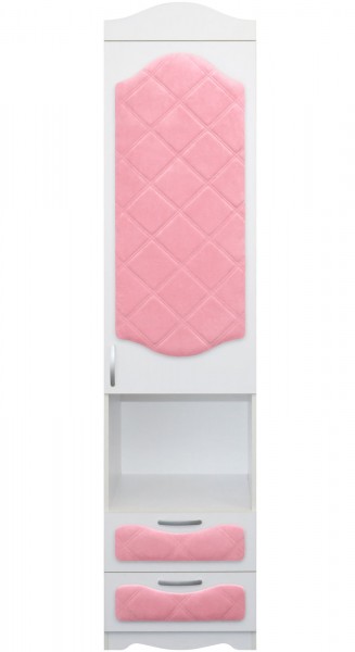 Пенал с ящиками серии Иллюзия 36 Светло-розовый в Бердске - berdsk.mebel54.com | фото