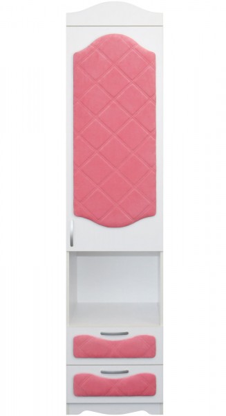 Пенал с ящиками серии Иллюзия 89 Розовый в Бердске - berdsk.mebel54.com | фото