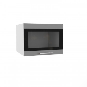 Ройс ГВПГСФ 600 Шкаф верхний горизонтальный (Черника софт/корпус Серый) в Бердске - berdsk.mebel54.com | фото